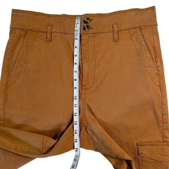 Cabi Paperbag Cargo Pants Rust Orange Womens 8 Spring 2022 Style 6045 No Belt - Picture 8 of 11